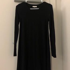 Madewell Fit and flare black dress